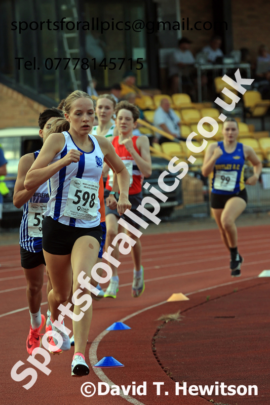 800 metres, 2025 NEGP No 6 Monkton, Wednesday, August 13th.  Photo: David T. Hewitson/Sports for All Pics